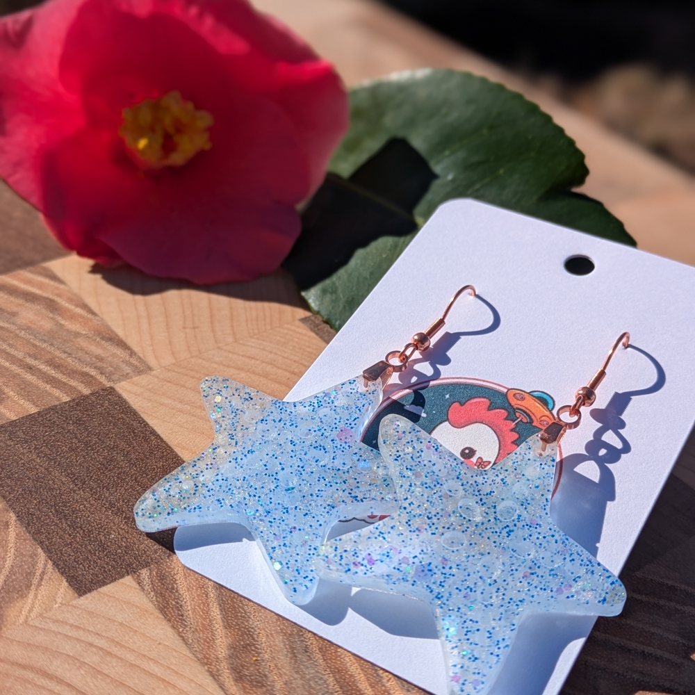 Sparkling Starfish Earrings